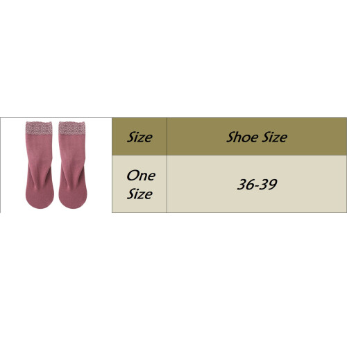 iOPQO Dame Vinterstrømper, Varme Termosokker, Sort One Size 2
