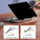 Adjustable Foldable Tablet Stand, 360 Rotatable Ergonomic Cooling Holder for Desk, Silver 4