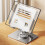Adjustable Foldable Tablet Stand, 360 Rotatable Ergonomic Cooling Holder for Desk, Silver 5