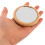 Unbranded wooden mini makeup mirror round portable 2 pcs 5