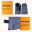 Durability Leather Welding Gloves 16Inch Length Perfect For 6