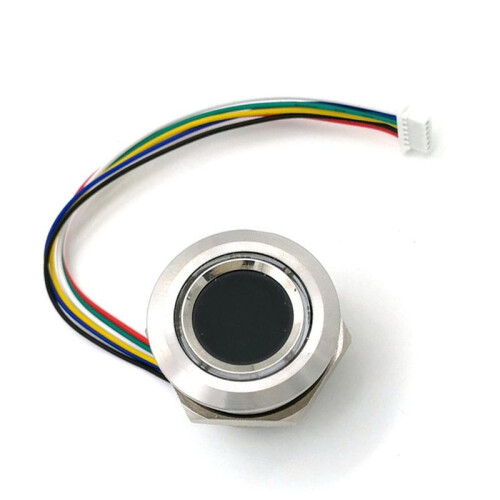 3X R503 Circular Round RGB  Indicator LED Control DC3.3V MX1.0-6Pin Capacitive Fingerprint Module Sensor, 15Mm 1