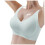 Women's Ice Silk Seamless Cold Feeling Thin Soft Support Breathable Comfortable Bra Fixed Cup Underwear Light Blue L 2