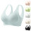 Women's Ice Silk Seamless Cold Feeling Thin Soft Support Breathable Comfortable Bra Fixed Cup Underwear Light Blue L 3