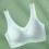 Women's Ice Silk Seamless Cold Feeling Thin Soft Support Breathable Comfortable Bra Fixed Cup Underwear Light Blue L 5