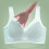 Women's Ice Silk Seamless Cold Feeling Thin Soft Support Breathable Comfortable Bra Fixed Cup Underwear Light Blue L 8