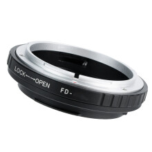 FD auf EF Objektivadapterscheibe für Canon EOS Kamera Schwarz Aluminiumlegierung