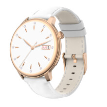 Smartwatch mit Überwachung von Herzfrequenz, Blutdruck und Blutsauerstoff White