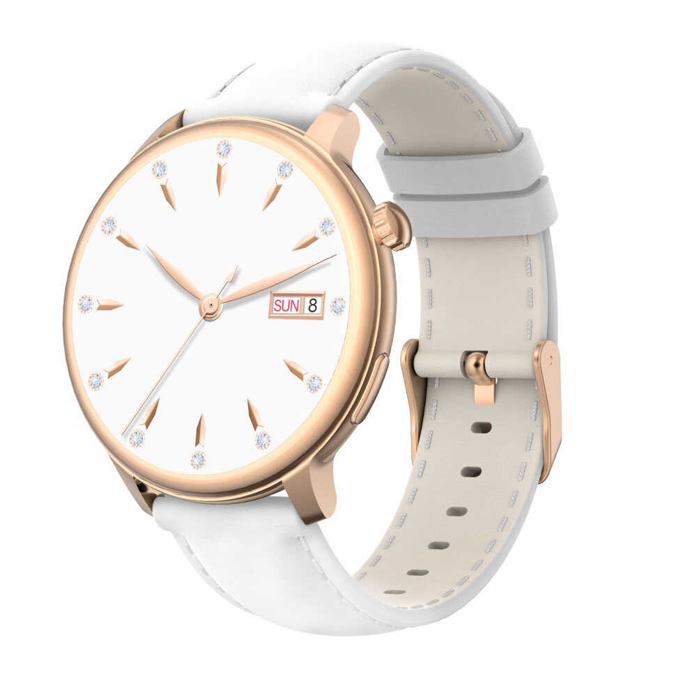 Smartwatch With Heart Rate, Blood Pressure, And Blood Oxygen Monitoring 0 White 7314280568871