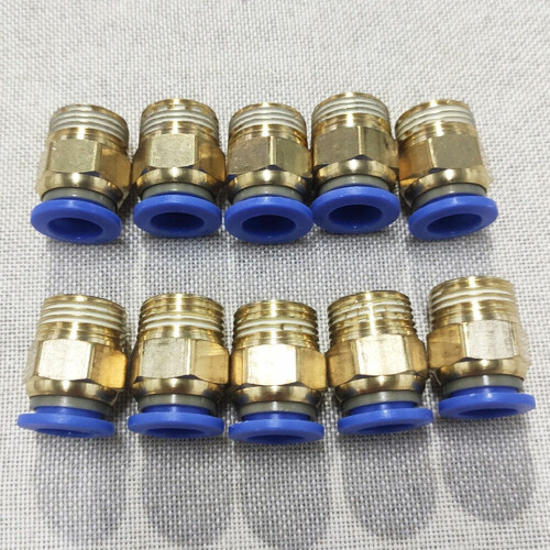 QUICK10PC3/8" OD rør X1/4" NPT pneumatisk fitting Tryk-til-tilslutning luftfitting 1