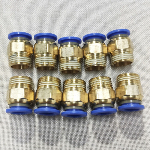 QUICK10PC3/8" OD rør X1/4" NPT pneumatisk fitting Tryk-til-tilslutning luftfitting 2