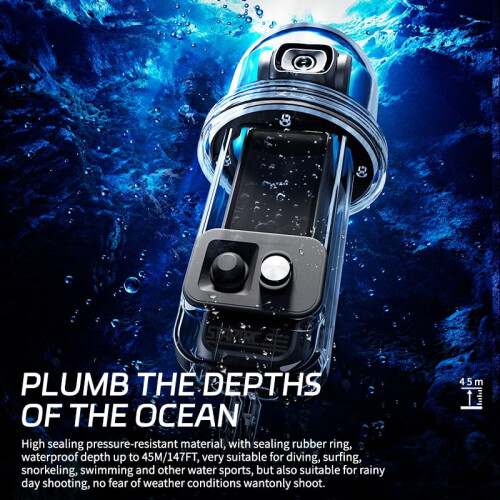 45M Pocket3 Αδιάβροχο περίβλημα συμβατό με DJI Osmo Pocket 3,3ft Αδιάβροχη θήκη για κέλυφος 1
