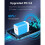 Φορτιστής τοίχου USB-C PD 20W, συμβατός με iPhone, τροφοδοτικό γρήγορης φόρτισης – μπλε 2