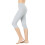 Plus Size Essential Basic Bomuld Spandex Stretch Leggings Under Knæene 15" Længde 3