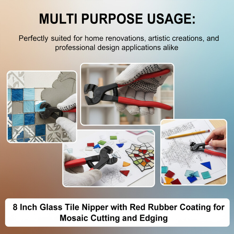 8\" Glass Mosaic Tile Nipper For Cutting & Trimming 6001832483737