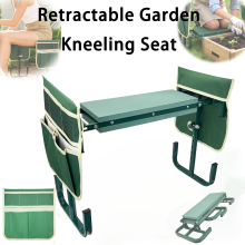 2In1 Foldable Telescopic Garden Seat Portable Gardening Kneeling Chair