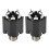5 Pin 6.35MM Audio Microphone Female Socket Panel Solder Conenctor with Nut 4