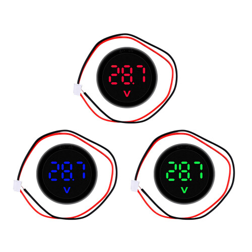 Round Shape Voltage Tester 4 100V Ranges With Bright LED-Red 1