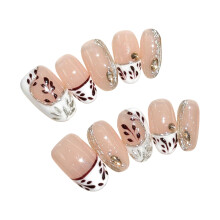 (XS) French White Tip Resin Nail Extensions - Stylish & Elegant