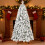 4ft PVC and hard needle flocked artificial Christmas tree 3