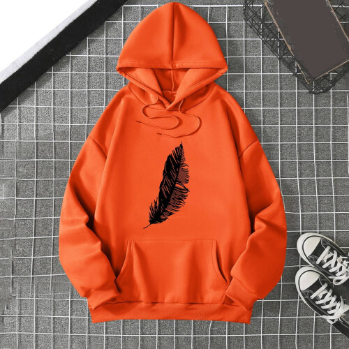 Γυναικεία oversized casual φούτερ με κουκούλα, φαρδιά τυπωμένα φούτερ, πουλόβερ με 1