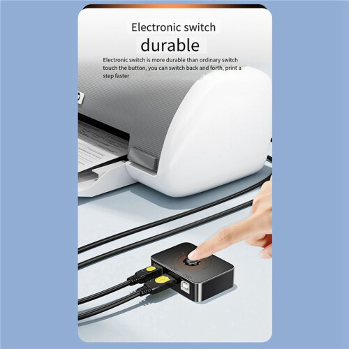 3X USB Printer Sharer Device 2  USB2.0 Selector Printer Sharing Peripheral for Printer USB Splitter Sharing Printer 1