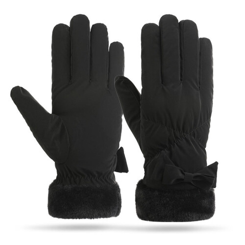 Warme Winterhandschuhe für Damen Black