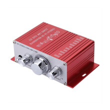 Mini Car Digital Amplifier with HiFi Sound - Red Music Player CD/DVD/MP3/FM
