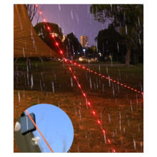 Outdoor Luminous Wind Rope LED Camping with Light Wind Rope Tent Anti-Trip Warning Light 5 Meter 50 Lights White String