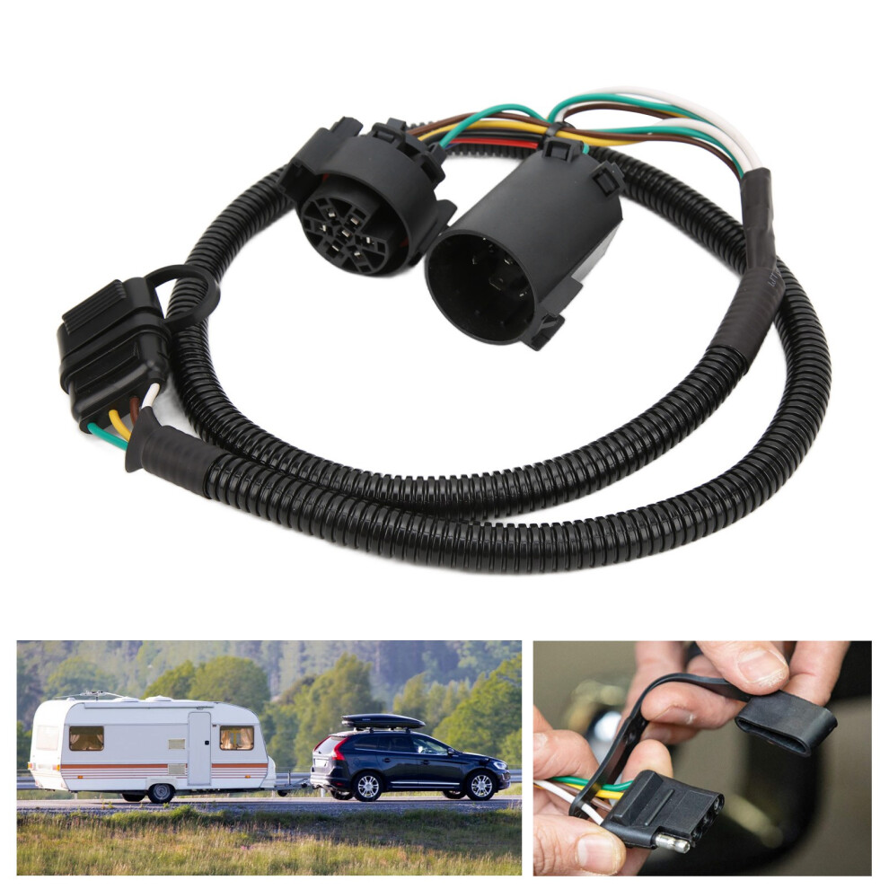 3.6Ft 4Pin Trailer Wiring Harness Extension Us Type For Pickup Trucks 7651391410676
