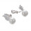 Faux Pearl Long Drop Earrings Gold Simple Dangle Clip-on 4