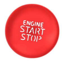 Auto Motor Start-Stopp Knopf Aufkleber Ein-SchlüSsel Start Knopf Verkleidung Aufkleber für Tucson 2021 2022 Rot