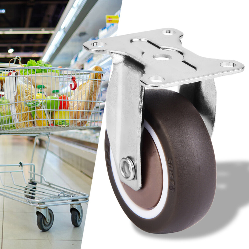 4Pcs 50Mm Tpe Rubber Swivel Casters For Chairs And Carts, 150Kg Load 6911390800351