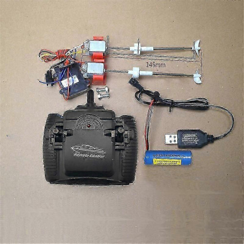 (145MM) Rc Boat Model Boot Kits Shaft+socket+motor+propeller+controller+receiver Kit Fg 2