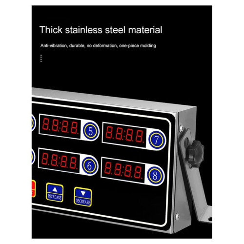 Commercial Eighth 8 Channel Electronic Countdown Kitchen Timer Digital Button Timing Reminder Restaurant Loud Clock US 2