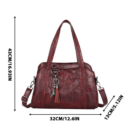 Weiche Damen-Ledertasche, große Kapazität, Umhängetasche 1