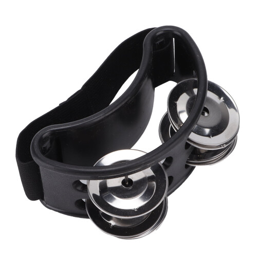 Foot Tambourine Shaker Percussion Set Black 1