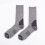 Men's Wool Socks Thermal Moisture-Wicking Gray One Size 2