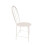 Simulation 1/6 Scale Dollhouse Mini Model Metal Dinning Chair White 4