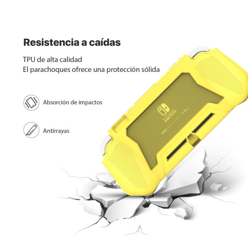 Switch Lite Case with Detachable Screen Protector & Hand Grip – Compatible with Nintendo Switch Lite 2