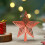 Christmas Tree Ornament Pentagram Topper 7.1 in Red Plastic 5