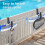 2Pcs Pool Fence Hooks, Pool Tool Organizer for Hanging Pool Cleaning Accessory, Pool Pole,Brush, Leaf Skimmer Net 6