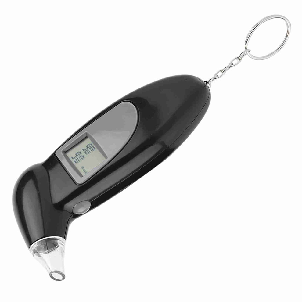 Digital Lcd Portable Alcohol Breath Tester Keychain With 10 Mouthpieces 5061390800965