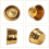 Aluminum Foil Cupcake Liners Gold 100 pcs 6