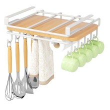 Storage Rack Hanging Kitchen Storage Rack Hanging Pot Lid Rack Under Cabinet Cutting Board Cutting Board Rack B