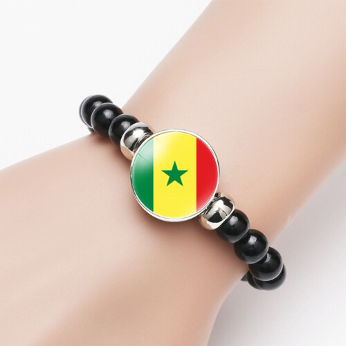 Acrecean Beaded Bracelet, Acrylic, Africa Countries 2