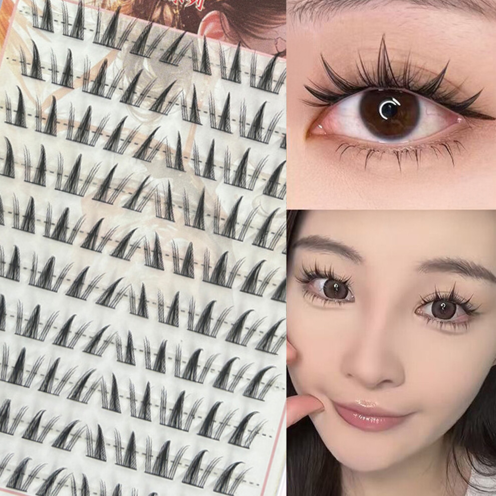 Hue-Grain Black Self-Adhesive Lash Clusters 10-12Mm