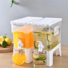 Beverage Dispenser with Spigot, Juice Jug with Tap, Milk Drinkware Container for Parties & Daily Use