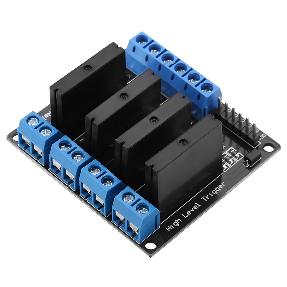 4-Channels Solid State Relay Module DcâAc 5V High Level Trigger With Fuse 2A 9371390801296
