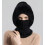 Conjunto feminino 3 em 1: gorro, cachecol e máscara de tricô com forro de lã. 3